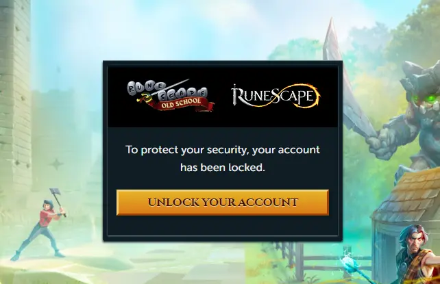 locked osrs account