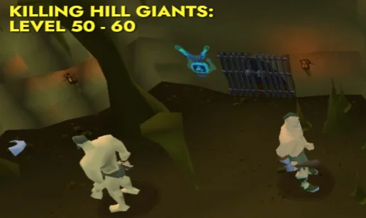 KIlling Hill Giants from Level 50 - 60 ranged