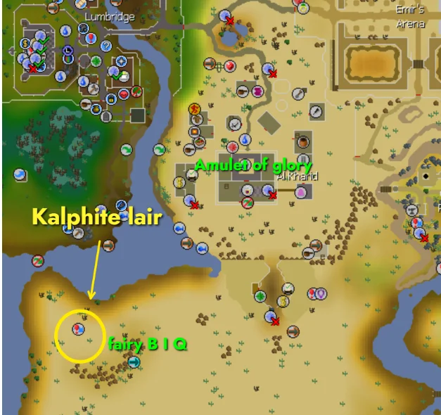 Location of the Kalphite Lair