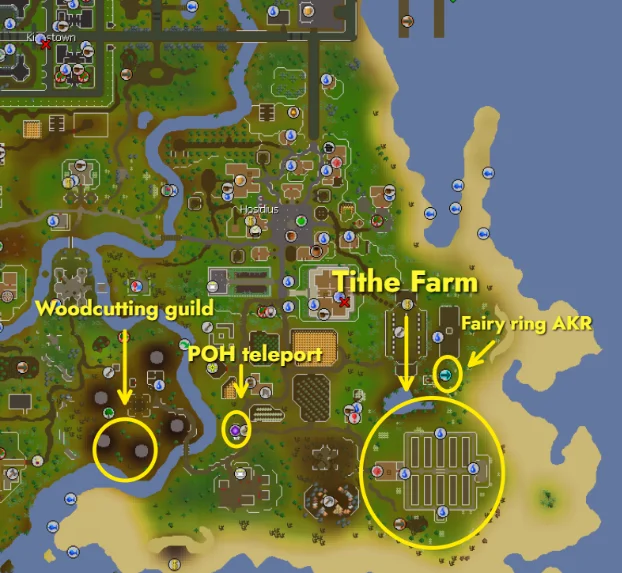 Tithe farm location