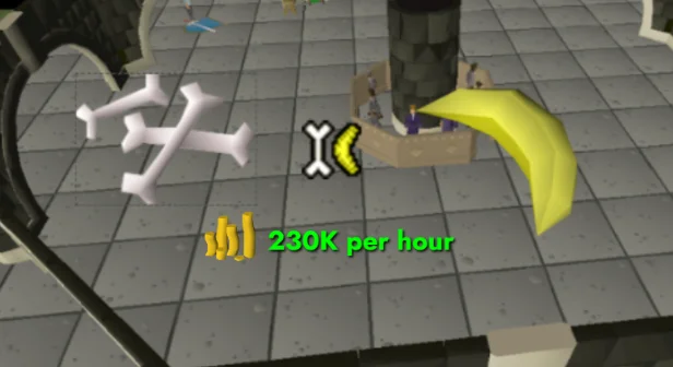 make money casting bones to banana