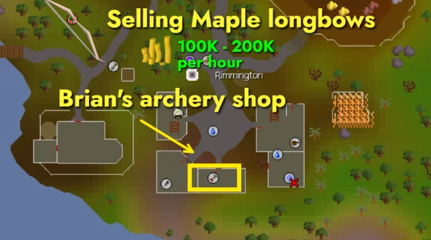 sell maple longbows at Rimmington