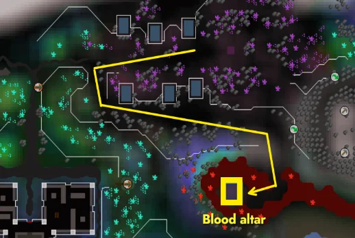 Blood altar location