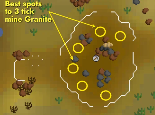 Location to mine granite