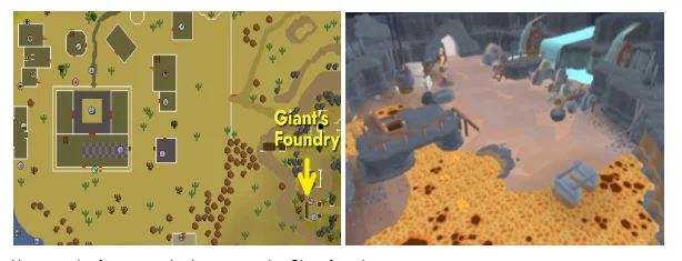 Location of the Giant Foundry