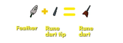 Fletching Rune darts