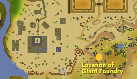 Location of the Giants’ Foundry