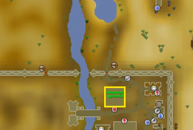 Location of the pyramid plunder