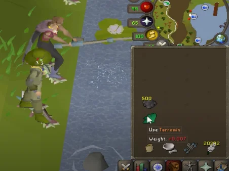 3-tick Barbarian Fishing with a Heavy Rod