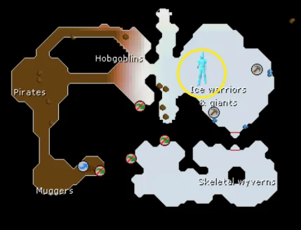 Ice giants and warriors location