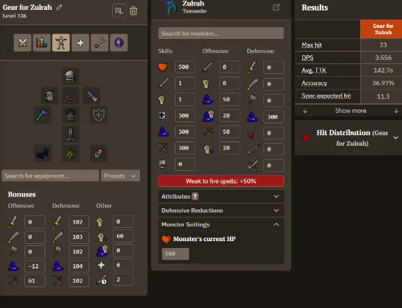 ranged magic gear setup for Zulrah