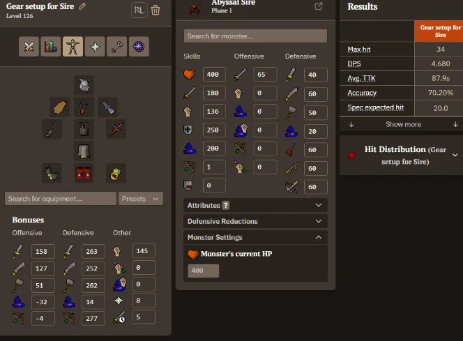 cheaper melee gear setup for Abyssal sire