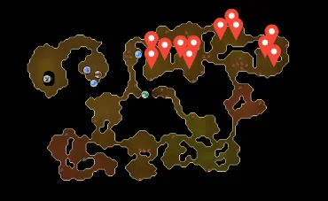 location of Bloodvelds in Stronghold Slayer Cave