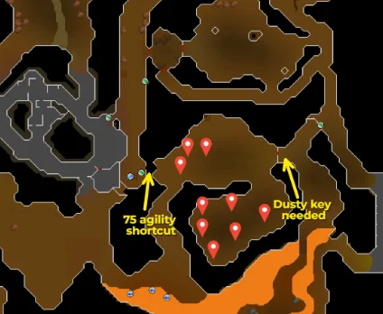 Blue dragon location in Tarverley dungeon