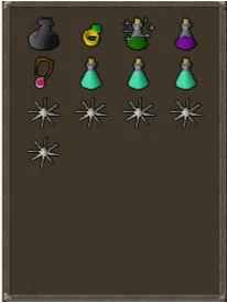 inventory setup with melee for Green Dragons