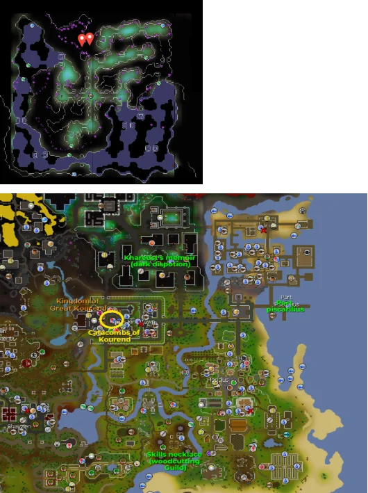 catacombs of kourend location Iron dragon