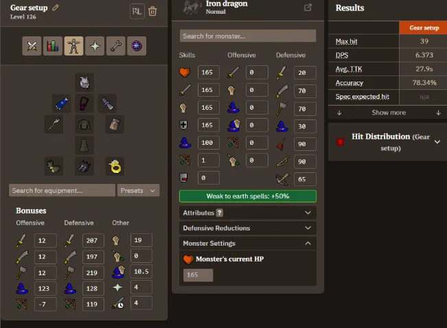 Magic Gear Setup example for Iron Dragons