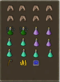 Inventory setup for melee for Steel Dragon