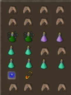 Inventory setup for melee for Mithril Dragon