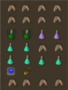 melee inventory setup for rune drago