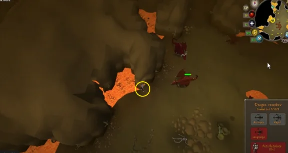 brimhaven dungeon red dragon safespot