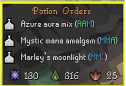 potion orders