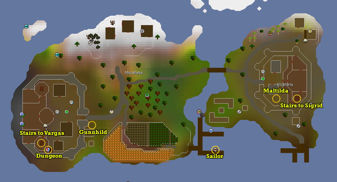 NPCs in Miscellania and Etceteria