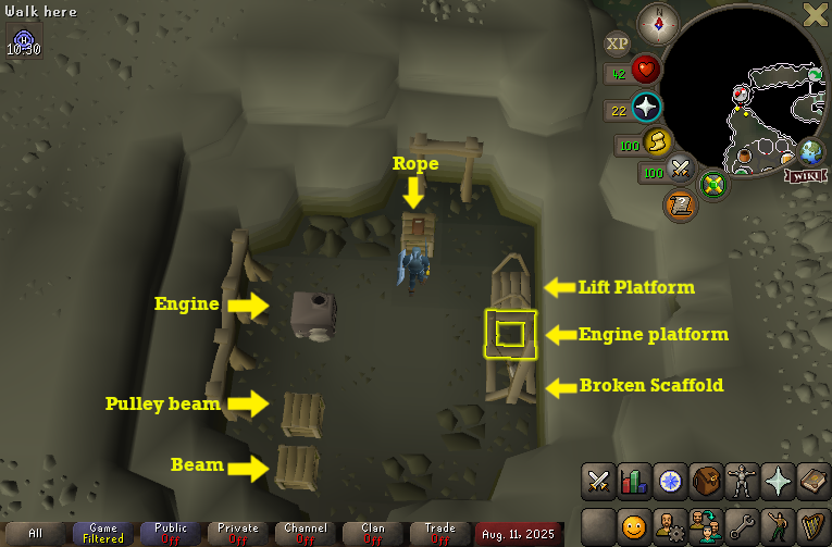 Lift platform in Miscellania dungeon