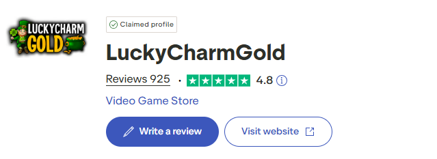 luckycharmgold trustpilot ratings